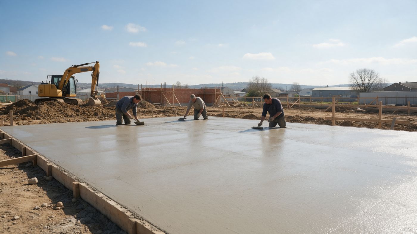 Acabado de losa de concreto